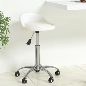 vidaXL drejelig spisebordsstol kunstlæder hvid