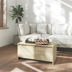 vidaXL sofabord 90x50x41,5 cm konstrueret træ sonoma-eg