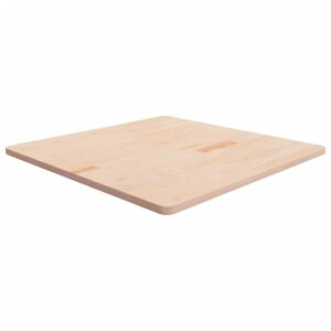 vidaXL firkantet bordplade 90x90x2,5cm ubehandlet massivt egetræ