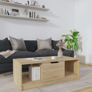 vidaXL sofabord 102x50x36 cm konstrueret træ sonoma-eg