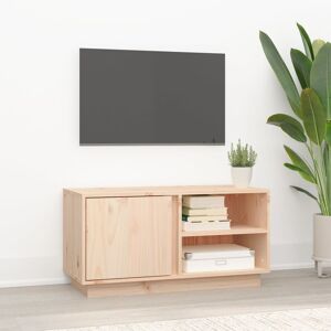 vidaXL tv-bord 80x35x40,5 cm massivt fyrretræ