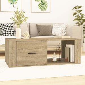 vidaXL sofabord 100x50,5x35 cm konstrueret træ sonoma-eg