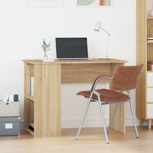 vidaXL skrivebord 100x55x75 cm konstrueret træ sonoma-eg