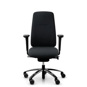 RH Logic 220 Ergonomisk kontorstol, Stof Black (Select SC60999), Nakkestøtte Nej, Armlæn Ja, Valg af hjul Hjul til bløde gulve