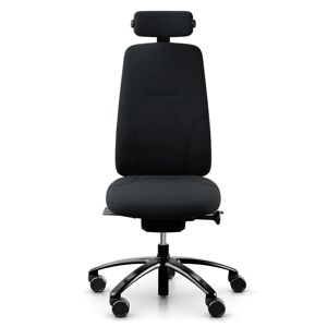 RH Logic 220 Ergonomisk kontorstol, Stof Black (Select SC60999), Nakkestøtte Ja, Armlæn Nej, Valg af hjul Hjul til bløde gulve