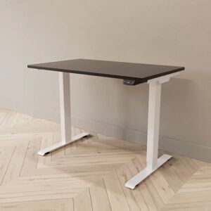 Direkt Interiör Hæve sænkebord - Professional, Størrelse 100x60 cm, Bordplade Sort, Stativ Hvid