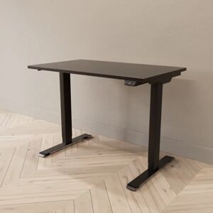 Direkt Interiör Hæve sænkebord - Professional, Størrelse 100x60 cm, Bordplade Sort, Stativ Sort