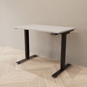 Direkt Interiör Hæve sænkebord - Professional, Størrelse 100x60 cm, Bordplade Lysegrå, Stativ Sort