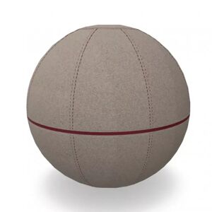 Götessons Office Ballz - Ergonomisk balancebold, Størrelse Ø - 65 cm, Stoffarve & Lynlåsfarve 102 Mica 2500-61011- Vinrød