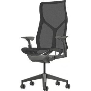 Herman Miller Cosm, High Back - Kontorstol, Farve Carbon, Armlæn Justerbare armlæn