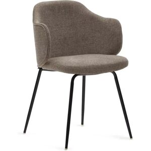 Scandinavian Selection Konference stol S.A, Design Brown / Black Steel Legs