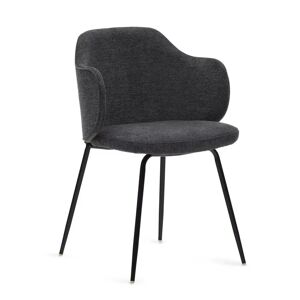 Scandinavian Selection Konference stol S.A, Design Dark Grey / Black Steel Legs