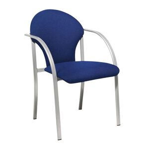 Stabelbar stol, 2-pak, blå