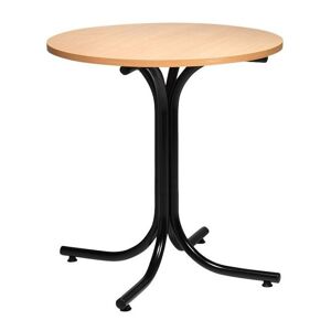 Cafebord Big Apple, Ø 900 mm, bøg/sort