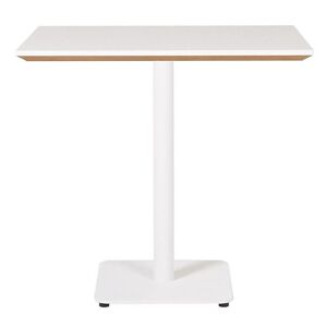 Cafebord Trend, BxDxH 800x800x755 mm, hvid firkantet fod