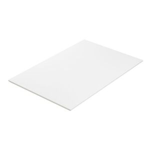 Skrivbordsplade Trend, lige hjørner, 1200x800, hvid