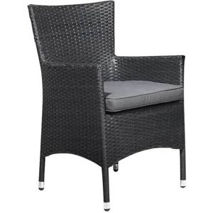 Terrassestol Samurai, sort, rattan