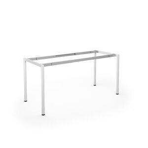 Duo-C understel til skrivebord, L 1800 mm, justerbare ben, hvid
