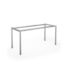 Duo-C understel til skrivebord, L 1800 mm, justerbare ben, sølv