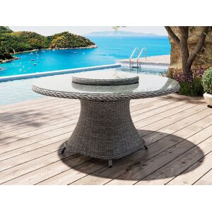 Atleve Living Rundt Havebord 150 Cm I Naturmix Polyrattan