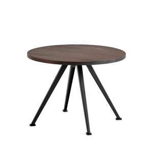 HAY Pyramid Table 51 Sofabord - Ø60cm - Røget Eg/Sort