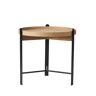 Warm Nordic Compose Bord Ø: 50 cm - White Oil Oak/Black