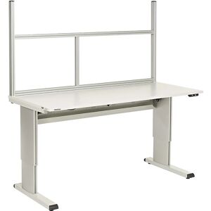 Treston Marco para mesa de trabajo, gris luminoso, A x P 730 x 540 mm