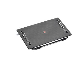 Twinco Reposapiés con función de balanceo, superficie de apoyo con arco de acero, regulable de forma continua, A x P 480 x 300 mm, negro, a partir de 3 unid.