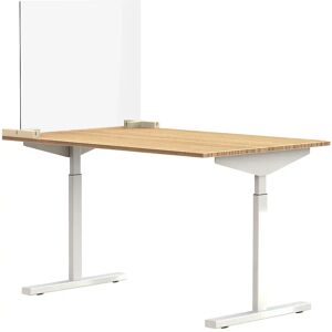 kaiserkraft Luna separadora para mesas y escritorios, incl. 2 pies de acoplamiento en forma de T, H x A 590 x 750 mm, a partir de 5 unid.