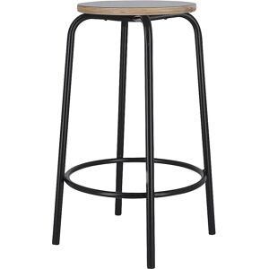 kaiserkraft Taburete de bar PARIS, altura del asiento 650 mm, negro