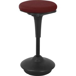 Twinco Taburete de apoyo 6131, asiento redondo, Ø 340 mm, tapizado rojo