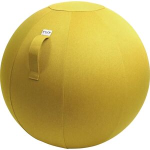 VLUV Balón asiento LEIV, funda de tela con aspecto de lona, 500 - 550 mm, amarillo mostaza