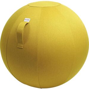 VLUV Balón asiento LEIV, funda de tela con aspecto de lona, 700 - 750 mm, amarillo mostaza