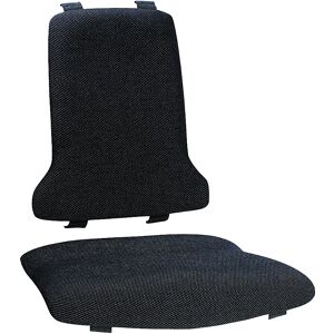 bimos Acolchado, modelo ESD: 1 acolchado para el asiento y 1 para el respaldo, acolchado de tela negro