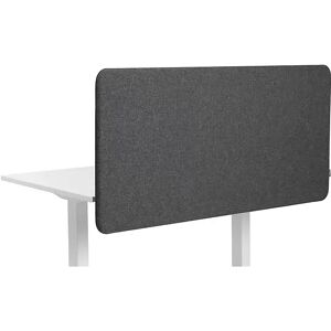 kaiserkraft Pared separadora acústica para mesa Softline Salsa, suspendida hacia abajo, H x A 650 x 800 mm, textil, gris oscuro