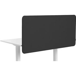 kaiserkraft Pared separadora acústica para mesa Softline Salsa, suspendida hacia abajo, H x A 650 x 800 mm, textil, negro