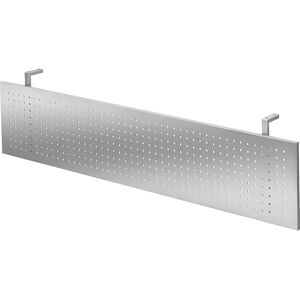 kaiserkraft Embellecedor, chapa perforada en aluminio blanco, para mesas de 1600 mm de anchura