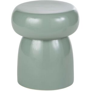 Maisons du Monde Mesa auxiliar de porcelana verde agua