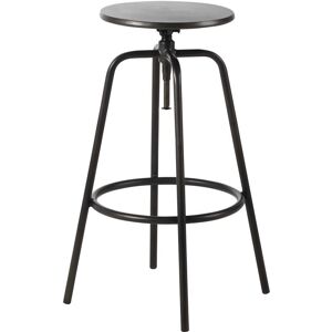 Maisons du Monde Taburete de bar de metal negro H68/76