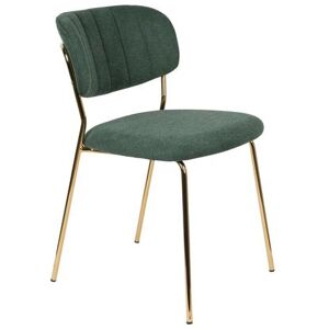 White label Silla de tela verde oscuro