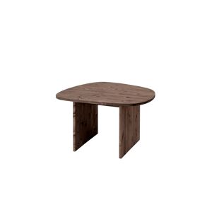 Decowood Mesa de centro de madera maciza en tono nogal de 60x43,25cm