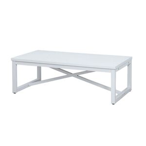 Adda Home Mesa blanco de madera 120x70x41cm