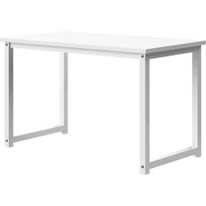 ML-Design Mesa de ordenador escritorio blanco trabajo 120x60 cm,MDF