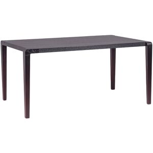 Nest dream Mesa de comedor rectangular de madera de fresno, negro