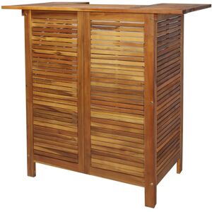 vidaXL Mesa alta de bar de madera de acacia maciza 110x50x105 cm