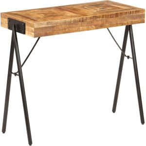 vidaXL Mesa consola de madera maciza de mango 80x40x75 cm