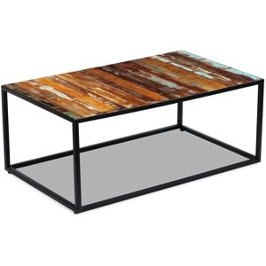 vidaXL Mesa de centro madera maciza reciclada 100x60x40 cm