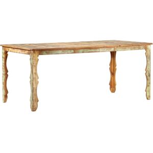 vidaXL Mesa de comedor de madera maciza reciclada 180x90x76 cm