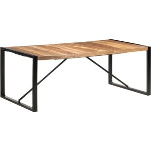 vidaXL Mesa de comedor de madera maciza de sheesham 200x100x75 cm