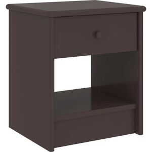 vidaXL Mesitas de noche madera maciza de pino marrón oscuro 35x30x40cm